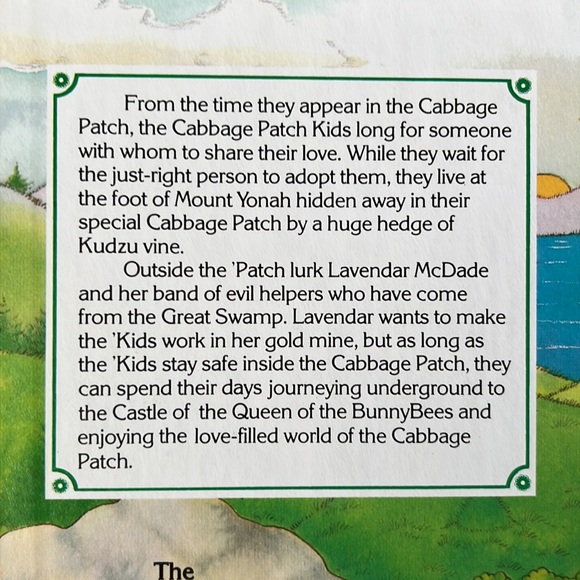 Cabbage Patch Kids, a Parker Brothers Story Book: The Shyest ‘Kid in the Patch - Picture 3 of 4